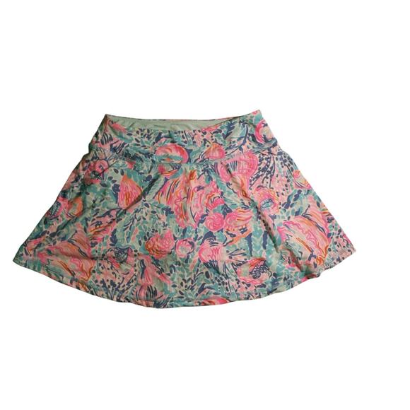 Lilly Pulitzer Pants - Lilly Pulitzer Luxletic Skort Multicolor Seashell Print Women’s XXS
